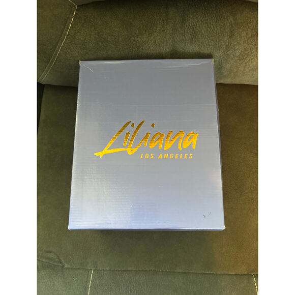 Tried On Only Liliana Black Faux Leather Bexie-8 3" Heel Open Toe Women's 6.5 - Picture 10 of 10